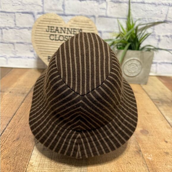 Kangol Tweed Knit Pinstripe Bucket Hat - Picture 4 of 11